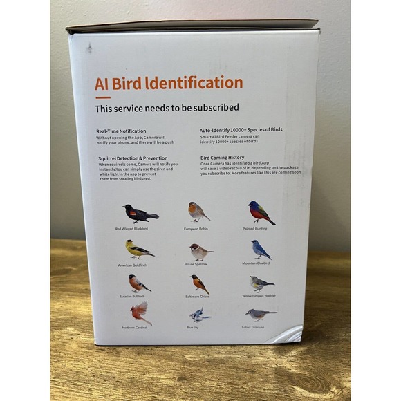 LIVOSA Smart Bird Feeder with Camera 1080P HD Auto Capture Bird Videos & Solar - Picture 3 of 4